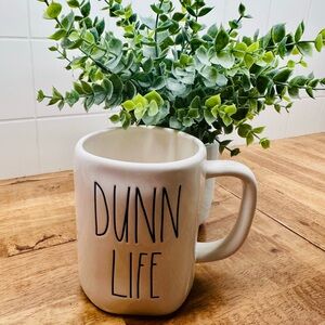 Rae Dunn Life Ceramic Coffee Mug - White